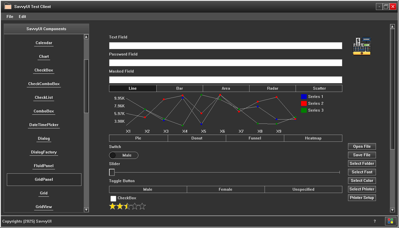 SavvyUI C++ Components