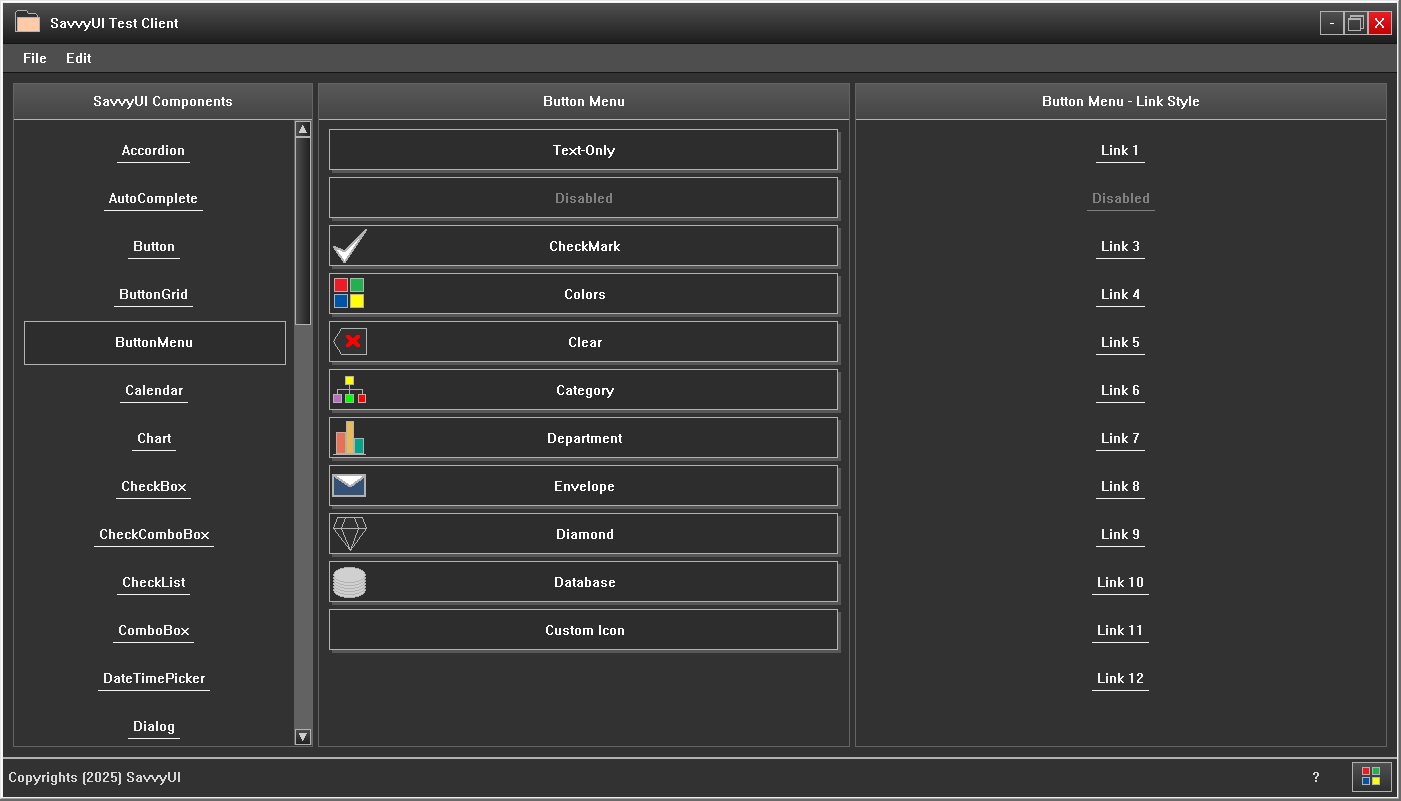 Button Menu Component
