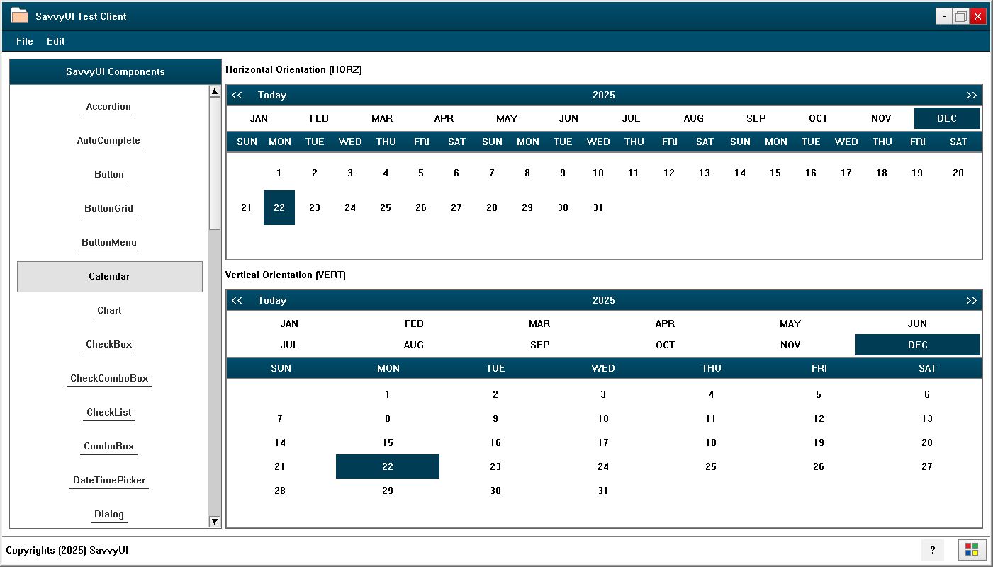 Calendar/Date Picker