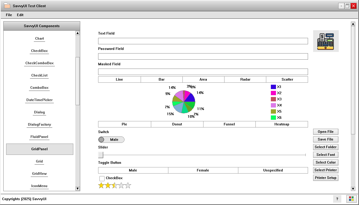 GridPanel Layout manager